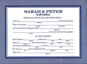Genius Idea: Mad Libs Guestbook Cards