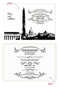Modern DC-Themed Invitations
