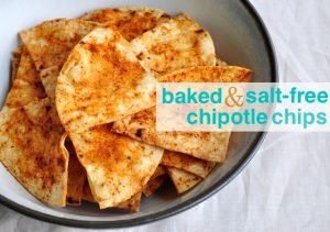 Healthy Recipe: Salt-Free Baked Chipotle Tortilla Chips
