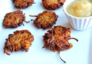 Healthy Hanukkah Recipe: Vegan Sweet Potato Latkes