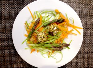 Healthy Recipe: Vegetable “Noodles” With Goat Cheese