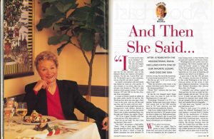 From the Archives: And Then She Said …