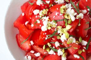 Healthy Recipe: Tomato-Watermelon Salad