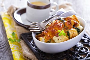 Healthy Mother’s Day Brunch Recipe: Veggie, Cheddar, and Egg Strata