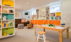 How Two Parents Redesigned a Plain Basement Into a Perfect Playroom