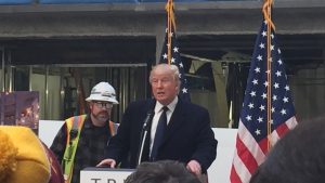 Donald Trump Tries to Plug His DC Hotel, But Only Gets Political Questions. Sad!