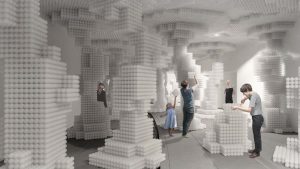 Dupont Underground Passed Over These Four Designs for Repurposing the Building Museum’s “Beach” Balls