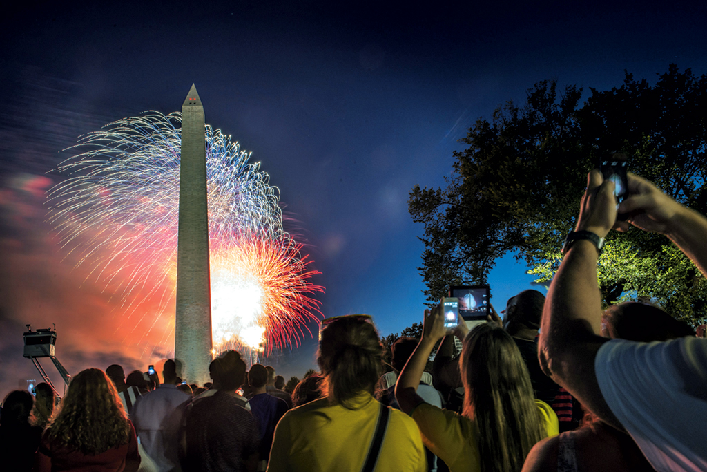 fourth of july fireworks Photograph by Bill O'Leary/The Washington Post via Getty Images.