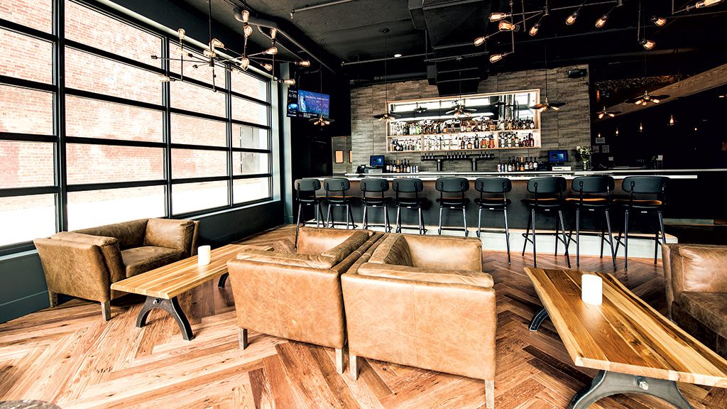 The bar at Atlantic Plumbing Cinema is as big a draw as the comfy theatre seats. Photograph by Stacey Vaeth.
