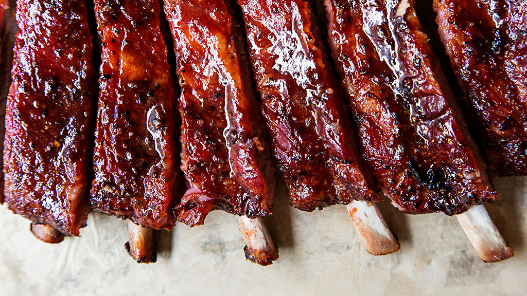 Pork ribs at Oklahoma Joe's. Photograph by Scott Suchman.