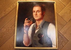 DC Restaurant Commissions Portrait of Hot George Washington With a Man Bun