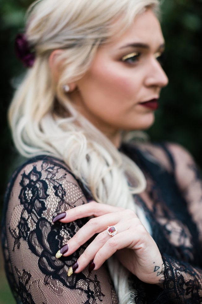View More: http://sarahbradshaw.pass.us/winter-styled-shoot Kristin Mastrangelo Goth Mansion Anniversary Photoshoot