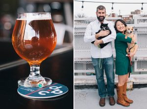 A Farmers Market, Cold Craft Beer and a Cuddly Cat Cameo—This Couple’s Engagement Shoot Is the Perfect Little Sunday