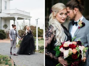 This DC Couple’s Southern Gothic Anniversary Photoshoot Will Make You Fall in Love With Black Wedding Dresses
