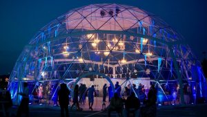 National Harbor’s New Concert Venue Is a Giant Snow Globe