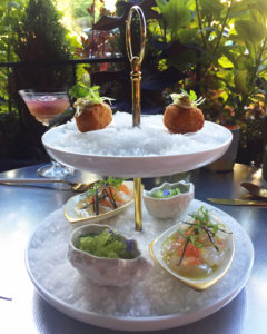 You Know Pineapple and Pearls Serves Snacks and Drinks on the Patio, Right?