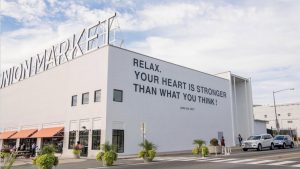 Yoko Ono Just Created a Huge New Mural at Union Market
