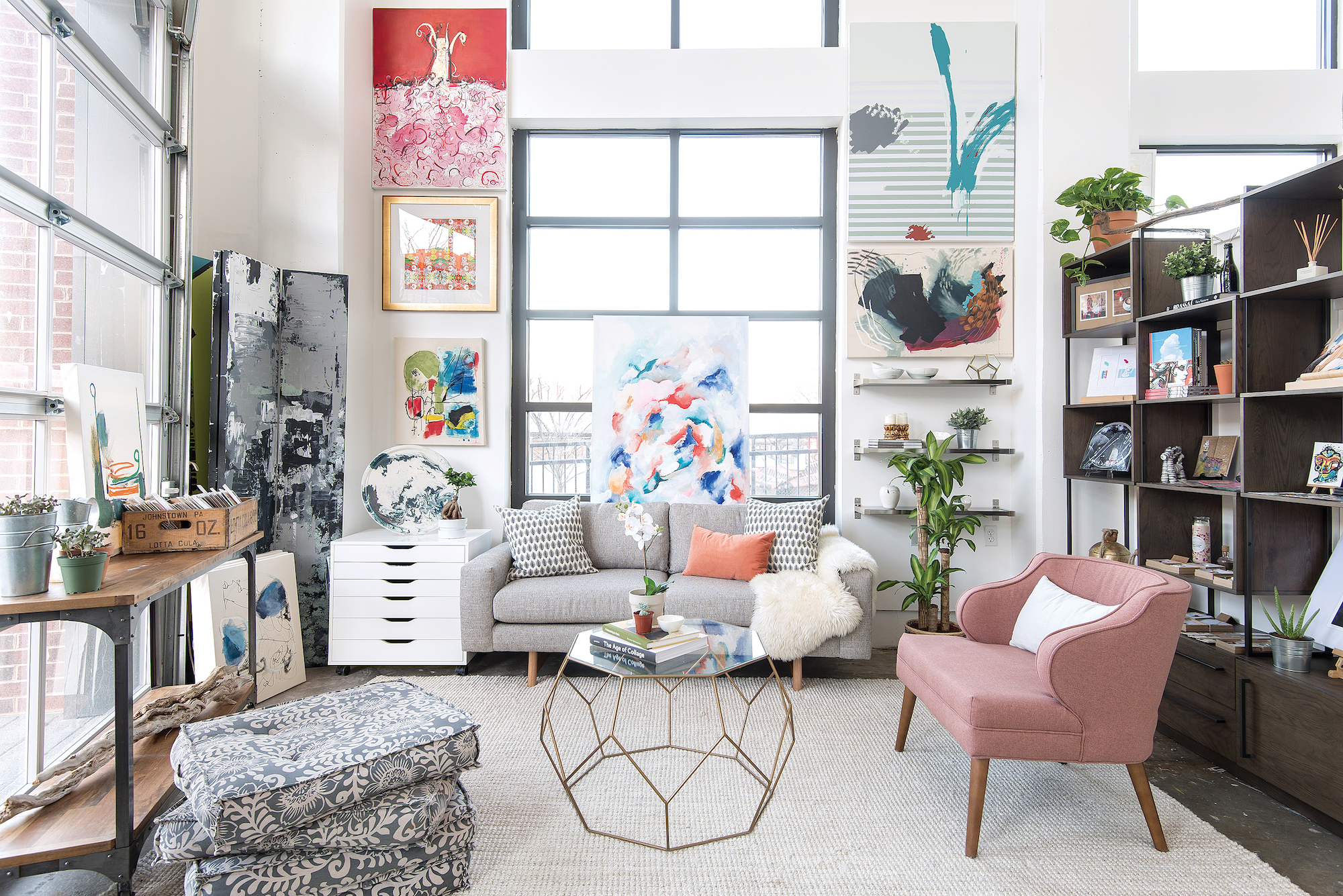 How a Decorator Helped This Artist Turn a Raw Space into a Gorgeous, Sun-Drenched Shop