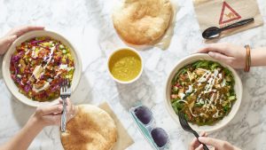 Fast-Casual Middle Eastern Chain Naf Naf Grill Opens Near Dupont with Shawarma and Falafel