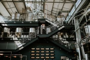 This Couple’s Snowy Winter Engagement Shoot Began with Craft Beer at Bluejacket Brewery