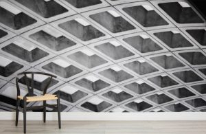 You Can Make Your Walls Look Like a Metro Station’s Ceiling