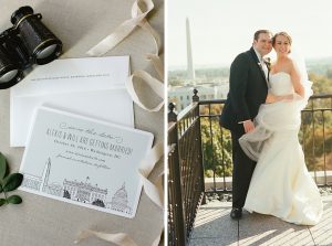 This DC-Loving Couple Got Engaged at the Reflecting Pool, Then Threw a Washington-Themed Wedding at the Hay-Adams