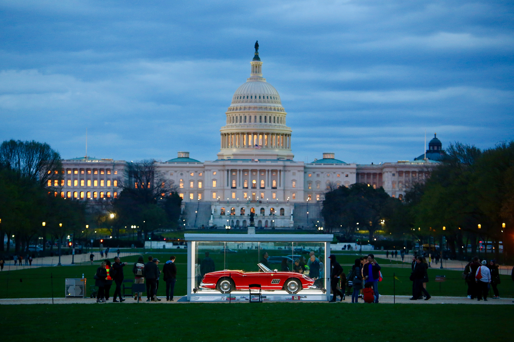 The Ferris Bueller ‘Ferrari’ Was the First of Several Classic Cars on Display on the Mall This Month