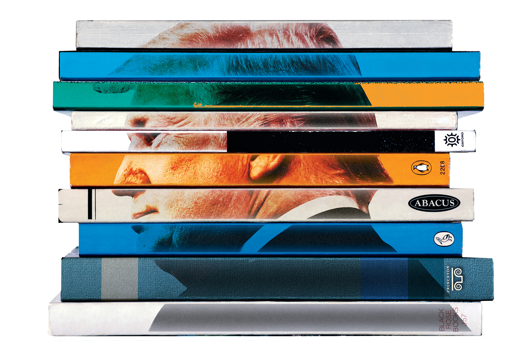 Photograph of books by Martin Bond/Alamy.Photograph of Trump by Gage.