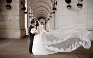 They Met Unexpectedly in Las Vegas, But Their Cherry Blossom Wedding Cake Was a Tribute to DC