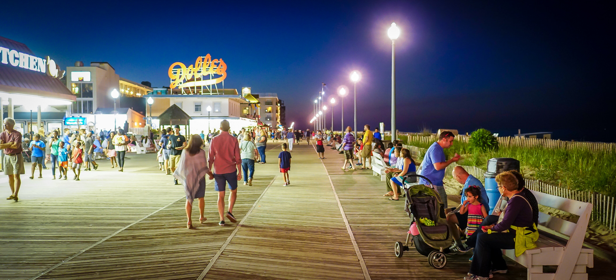 Rehoboth Beach boardwalk. Photograph by Ted Eytan from Unsplash.