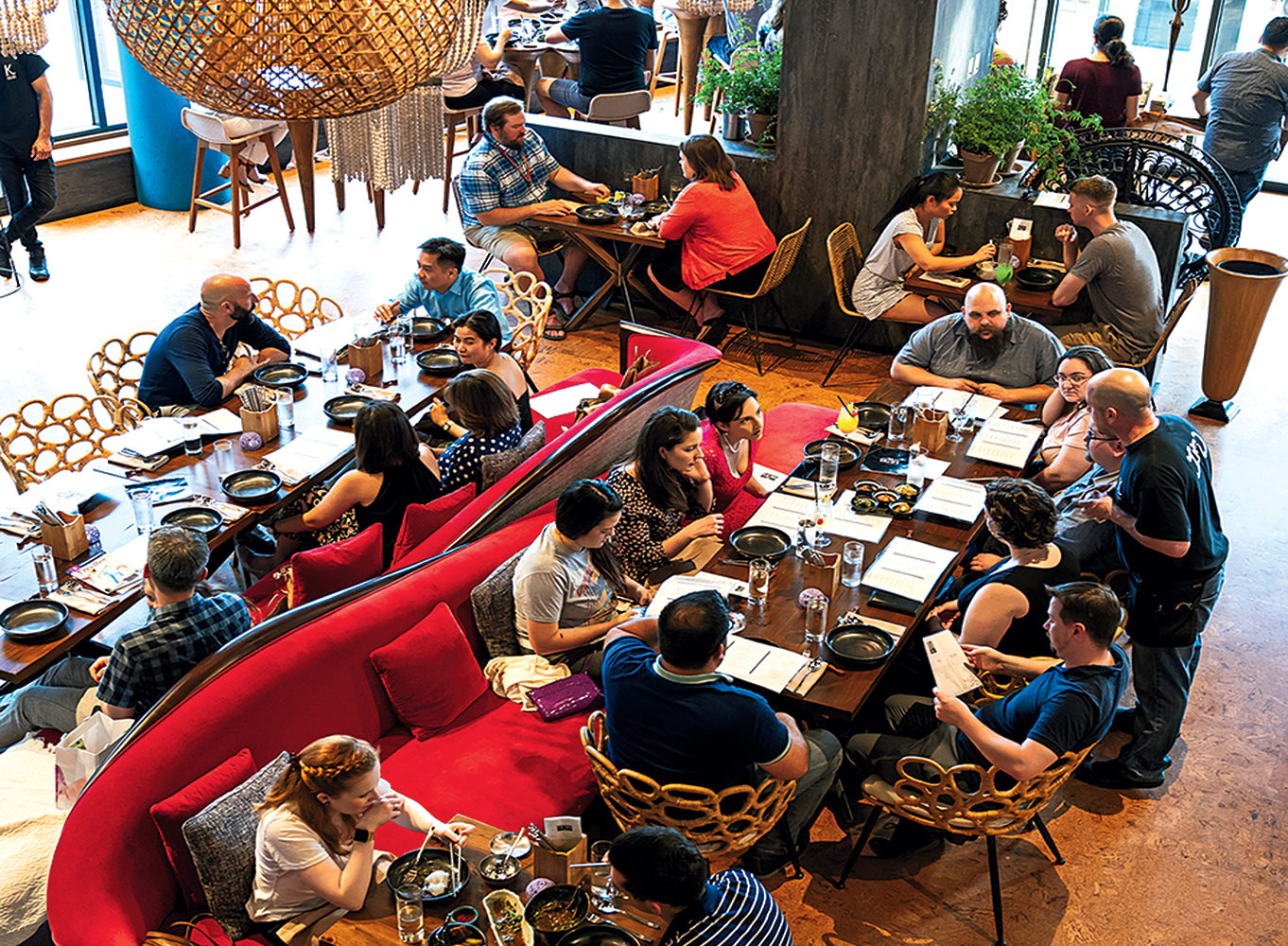 Kaliwa’s waterfront dining room at the Wharf.