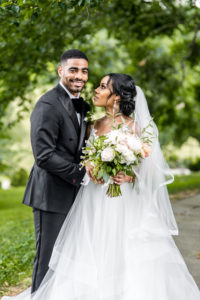 White Roses, Pink Sequins, and a Touch of Gold Added So Much Glamour to this Romantic Summer Wedding