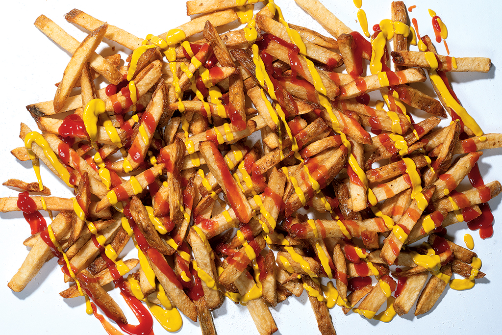 French fries at Lucky Buns. Food Styling by Nichole Bryant at The Artist Agency. Photograph by Scott Suchman.