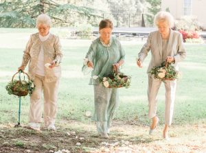 Forget Flower Girls—Chic “Flower Grannies” Led the Way Down the Aisle at this Wedding