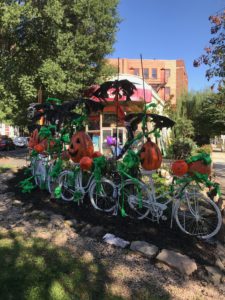 No, Those Aren’t Ghost Bikes Decorated with Skeletons in Bloomingdale