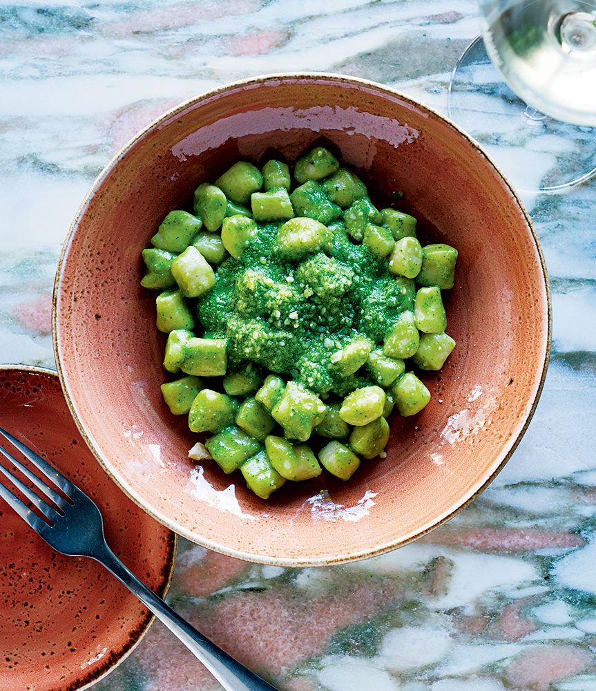 Pesto gnocchi at San Lorenzo.
