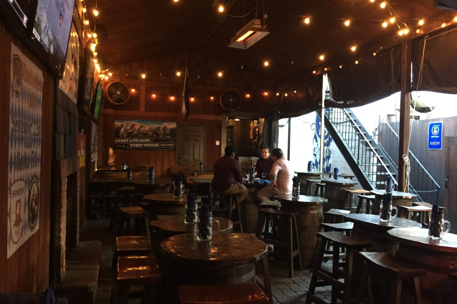 All night happy hour at Biergarten Haus on Thanksgiving Eve. Photograph courtesy of Biergarten Haus.