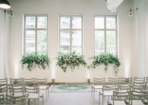 Modern Wedding Ideas in a Chic Green-and-White Color Palette