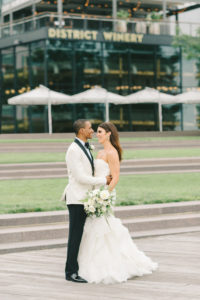 These Two Fitness Professionals Held Their Wedding at a Navy Yard Winery