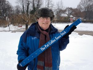 We Asked Pat Collins How He Got the Idea for the Snow Measuring Stick