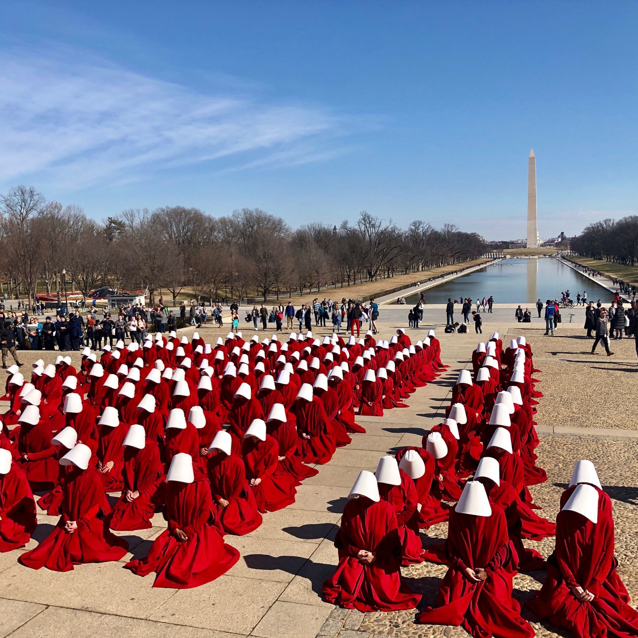 “The Handmaid’s Tale” Is Filming on the National Mall and the Photos are Kinda Intense