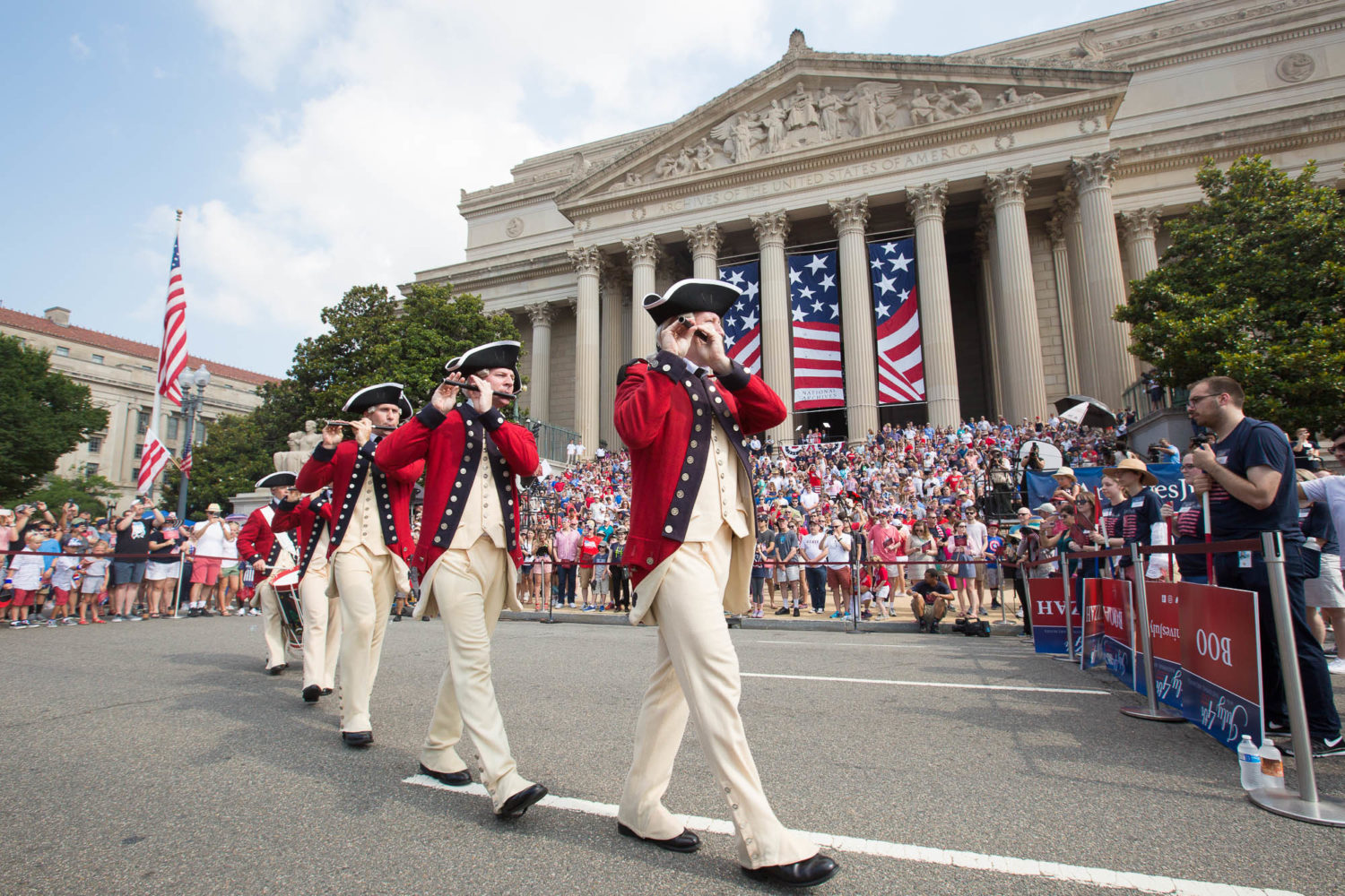 Celebrate the 4th of July at the National Archives followed by the Independence Day Parade. Photograph by Jeff Reed.
