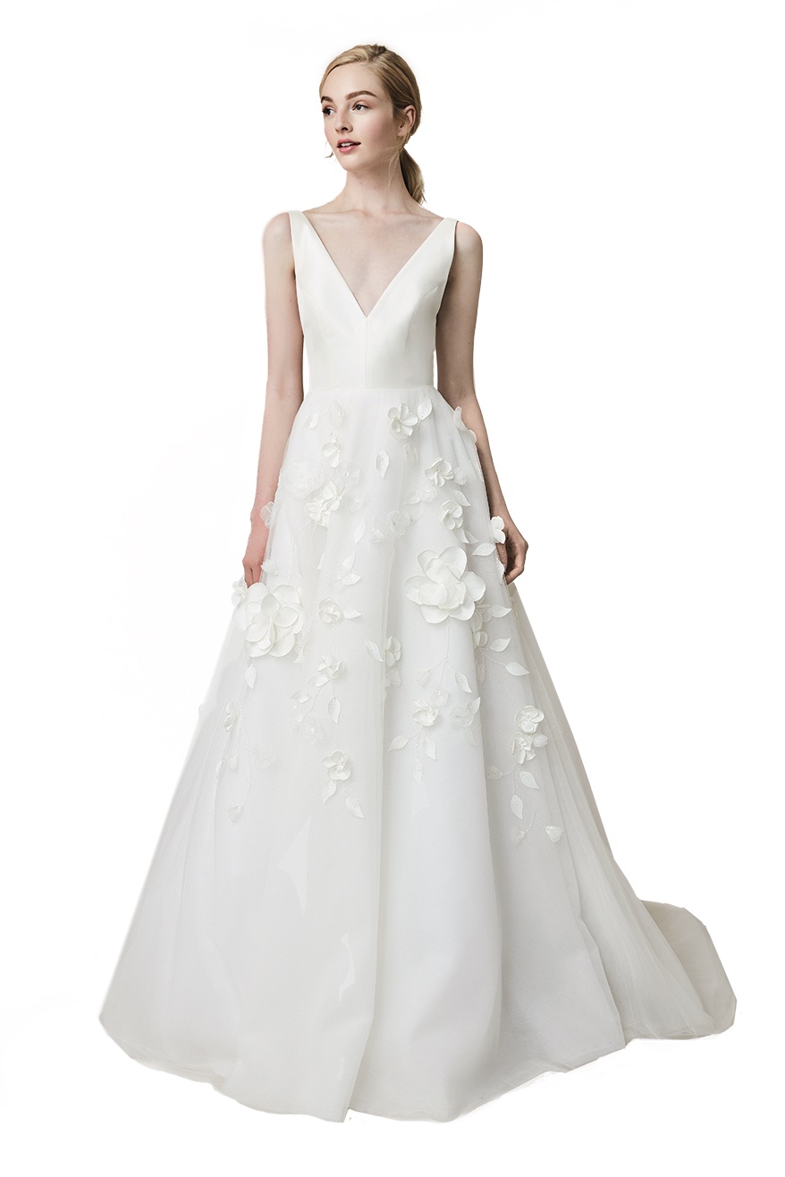 Lela_Rose_Bridal_Spring_2020_The_Hampden_Front wedding-dress-trends