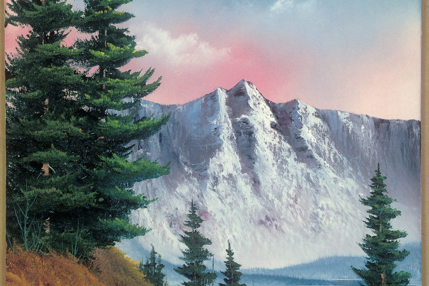 The largest collection of Ross’ paintings to ever be displayed at one time will be shown in the Franklin Park Arts Center in Purcellville, Virginia. Courtesy of Bob Ross Inc.