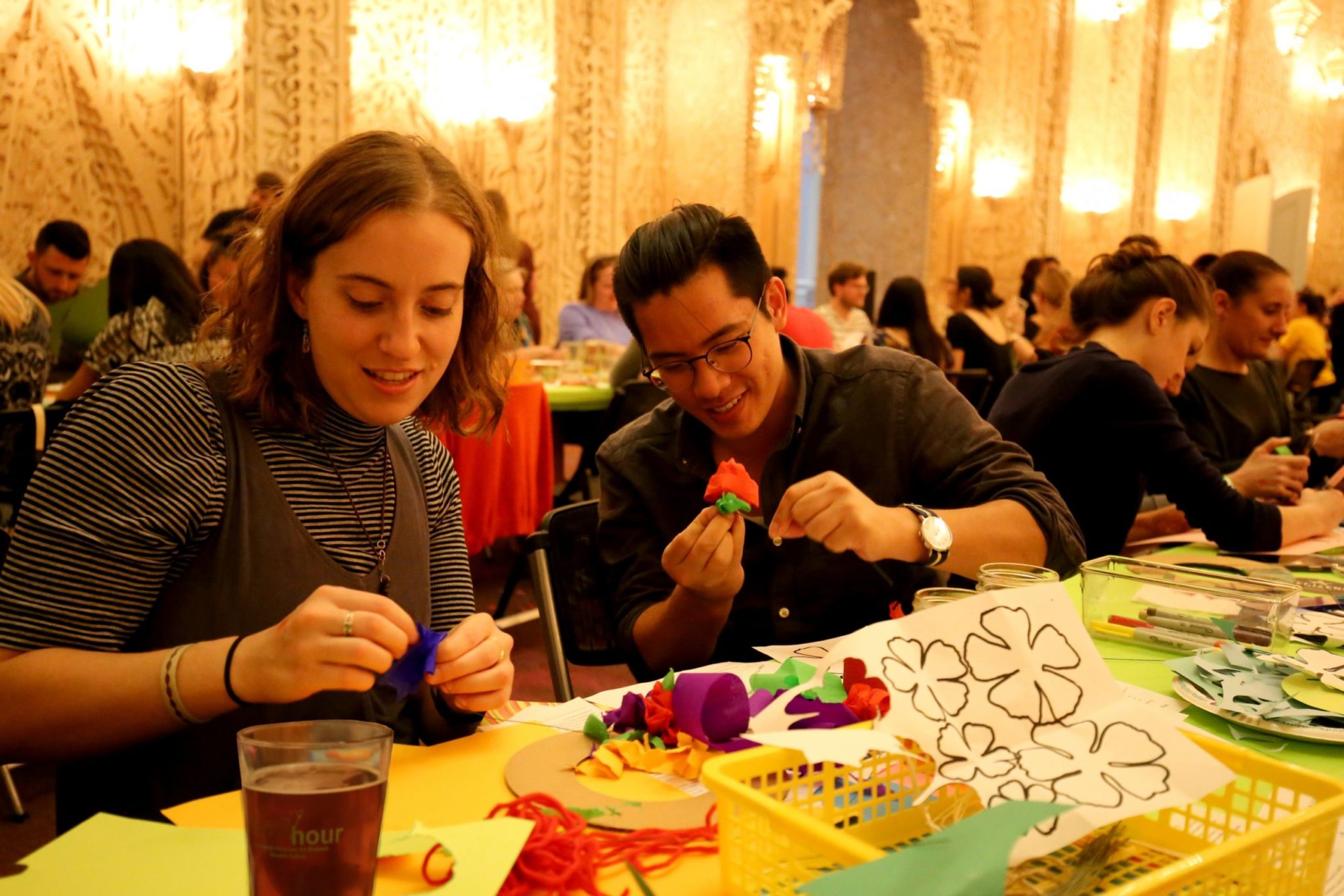 The Renwick gallery is hosting a Handi-Hour with basketmaking and brews. Photograph by Libby Weiler, courtesy of the Smithsonian American Art Museum.