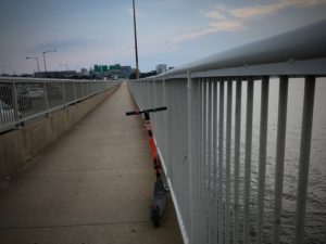 Why Would Anyone Leave a Scooter in the Middle of a Bridge?