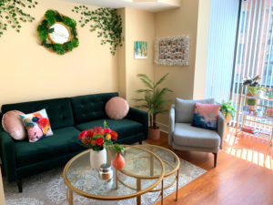 Look Inside My Home: A Mount Vernon Triangle Studio Full of Jewel Tones, Handmade Art, and Michael’s DIY Projects