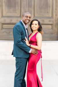 This Stylish Couple Changed Into Michelle and Barack Obama T-Shirts for Their DC Engagement Session