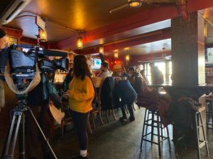 Union Pub Opened Early for the Impeachment Hearings, but Mostly Reporters Showed Up