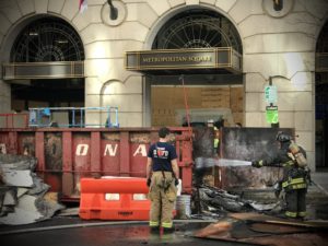 There’s a Dumpster Fire a Block From the White House